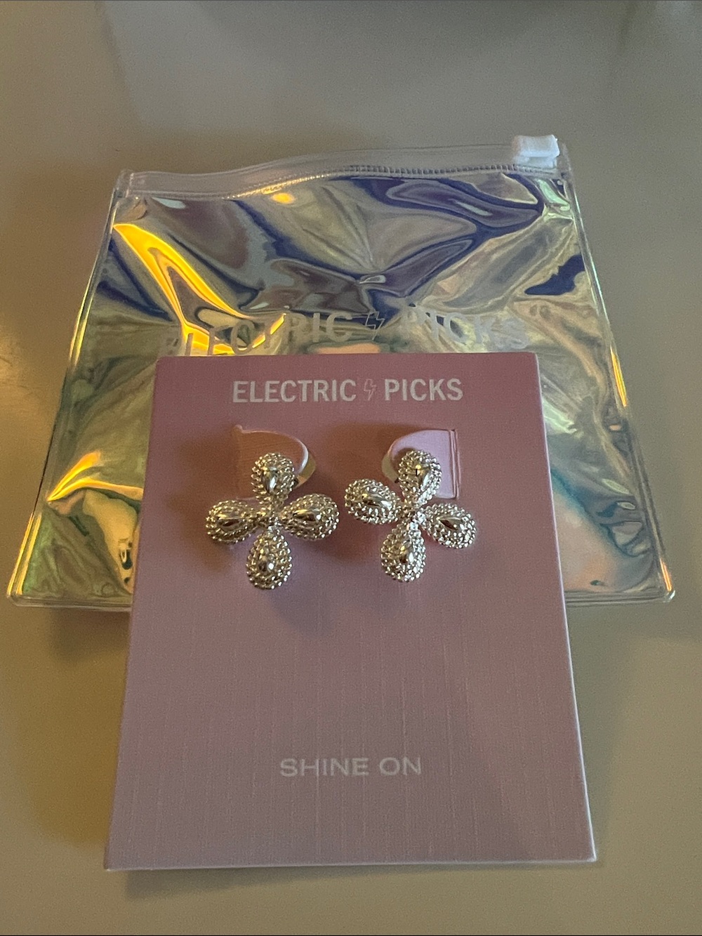 Electric Picks Siren Earrings - silver